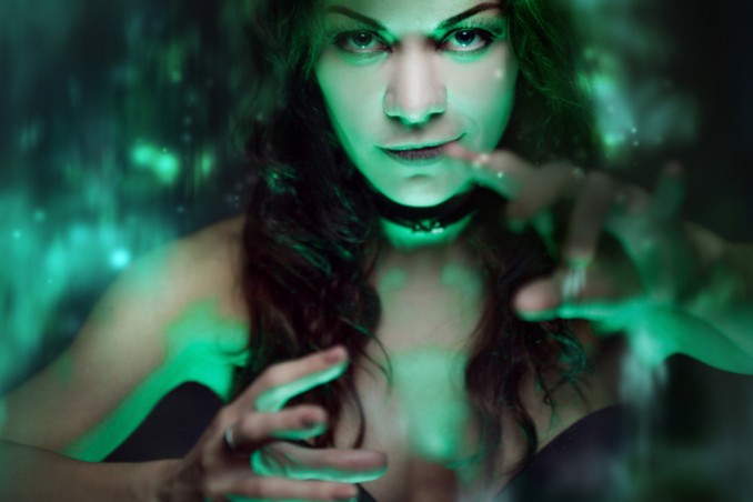 trucco, halloween, strega