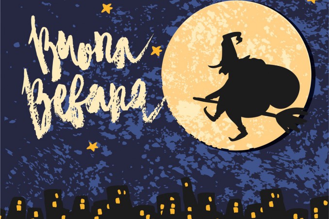 befana, disegni, colorare