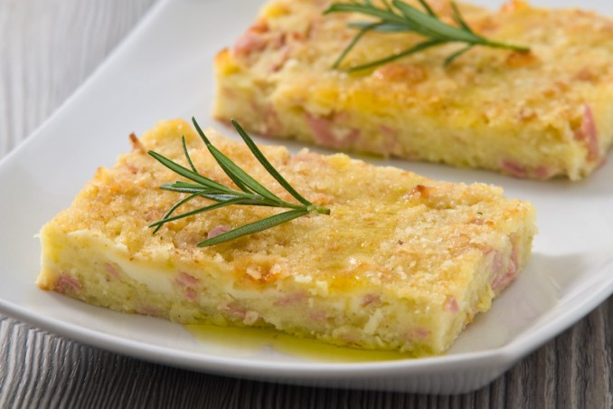 torta salata, spuma patate, gateau