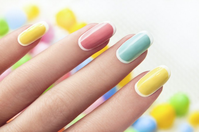 nail art, colori pastello, unghie