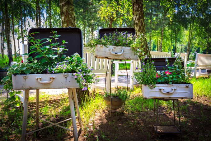 vasi originali giardino, portavasi originali giardino