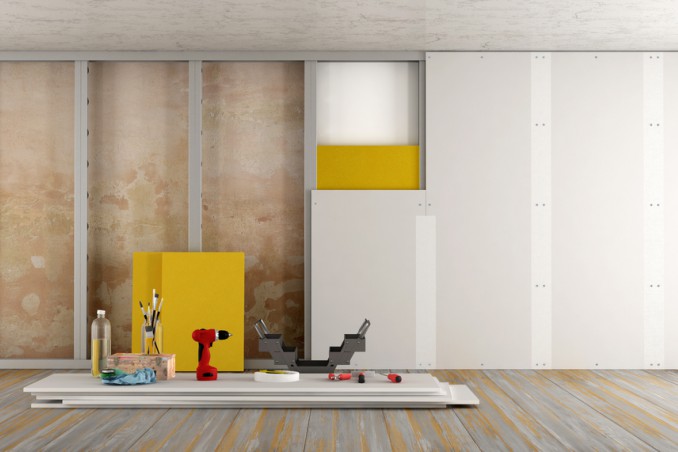 parete cartongesso fai da te, come fare parete cartongesso