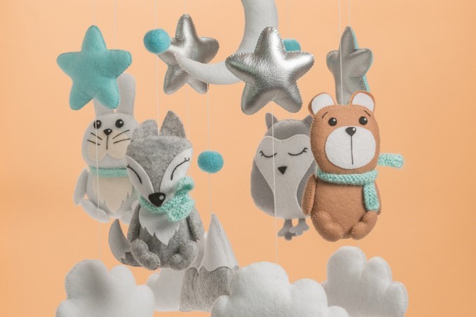 fiocchi nascita feltro, fiocchi nascita fai da te, fiocchi nascita idee