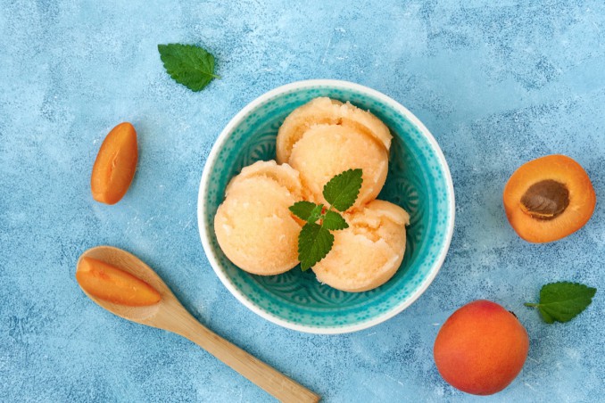 granita, albicocche, ricetta