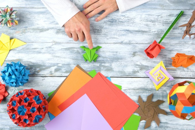 rana che salta origami