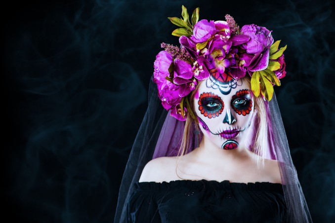calavera catrina makeup, calavera catrina costume fai da te
