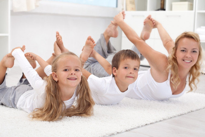 ginnastica casa bambini
