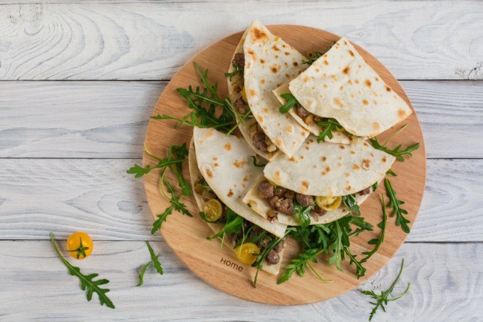 piadina, strutto, olio