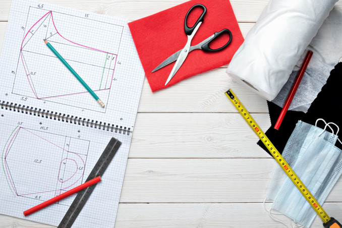 mascherine sagomate fai da te, mascherine fai da te, mascherine modelli