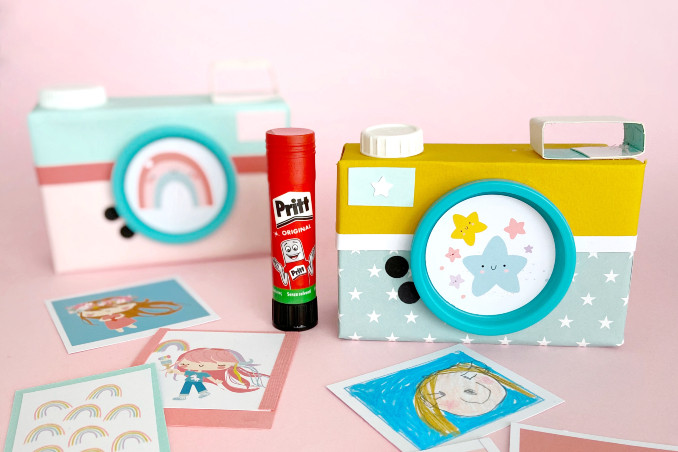 Macchine fotografiche giocattolo fatte in casa, con Pinkfrilly!