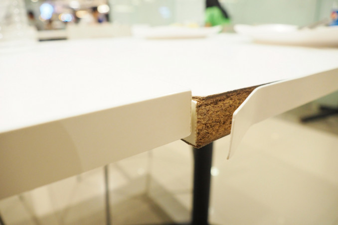 tavolo scollato, tavolo vetro scollato, tavolo legno scollato