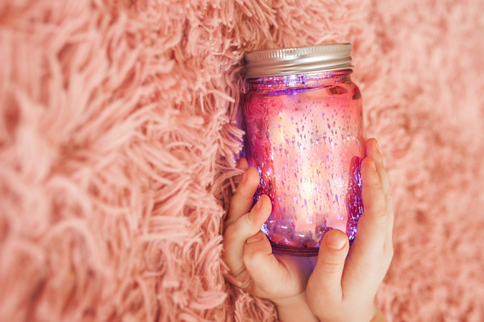 barattoli vetro decorati