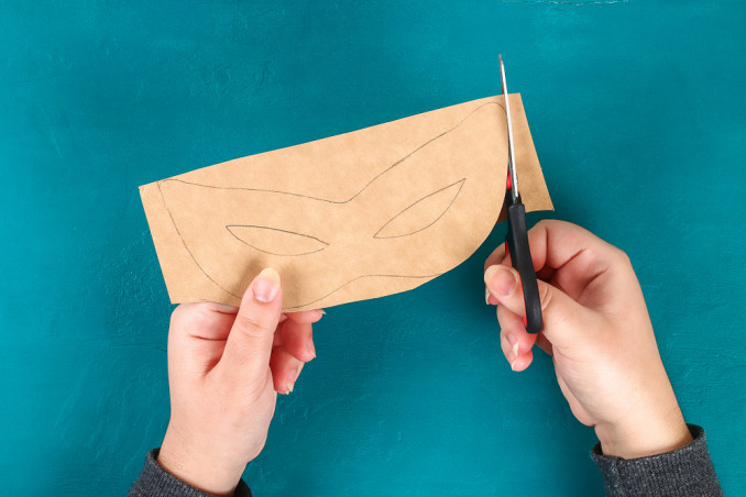 maschere carta crespa