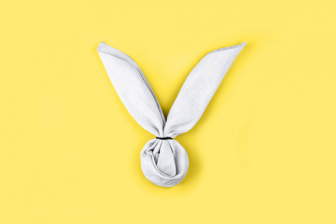 coniglio pasquale stoffa