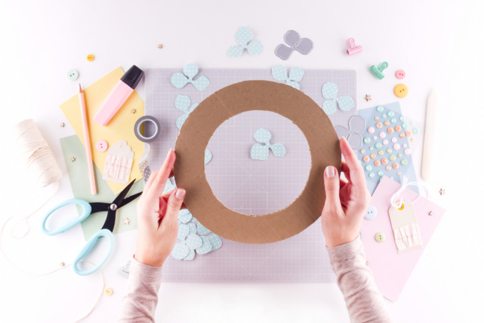 ghirlanda pasqua carta