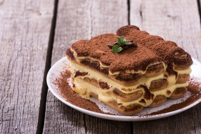 tiramisu spumoso panna