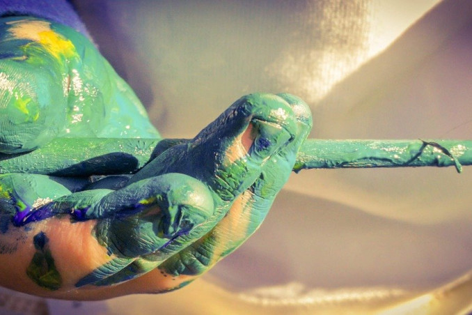 pittura bambini fai da te