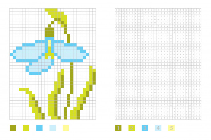 pixel art fiori facili, pixel art fiori, coding fiori facili