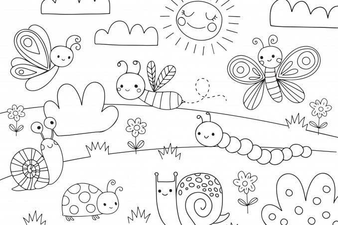 disegni da colorare estate, disegni estate