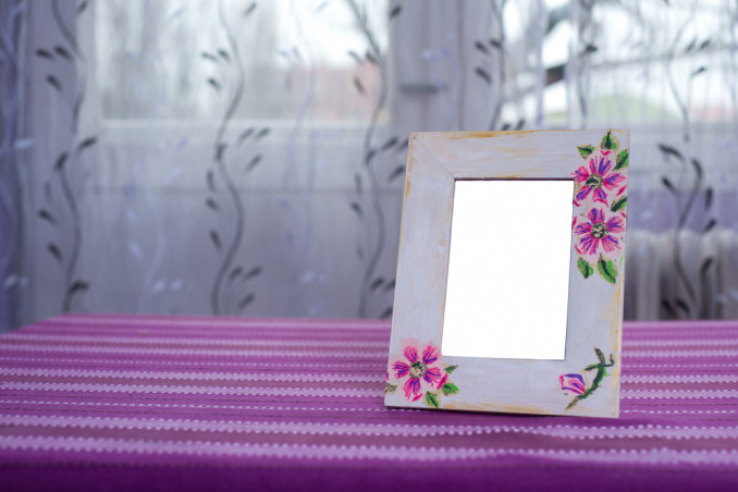 come fare cornice decoupage, cornice decoupage