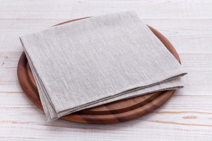 stampare foglie su tovaglioli