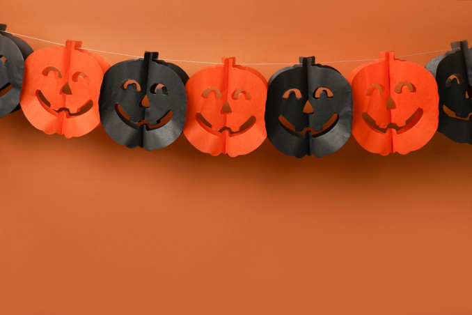 decorazioni halloween fai da te, festoni halloween fai da te