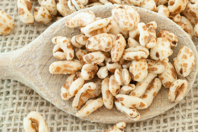 farro soffiato miele, ricetta, snack